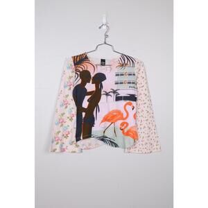 00's Custo Barcelona Floral AOP Long Sleeve T-Shirt